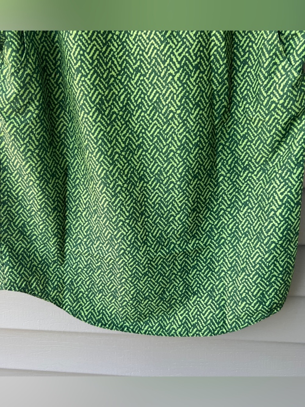 Duluth Trading Men's S Vented Outdoor Shirt Green Print Short Sleeve Button Down - Picture 8 of 13
